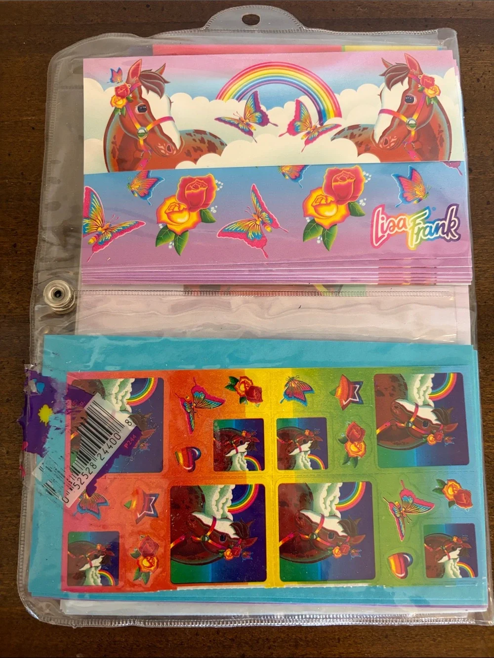 Vintage Lisa Frank Rainbow Horse All In One Stationery Pack Y2K Millenial